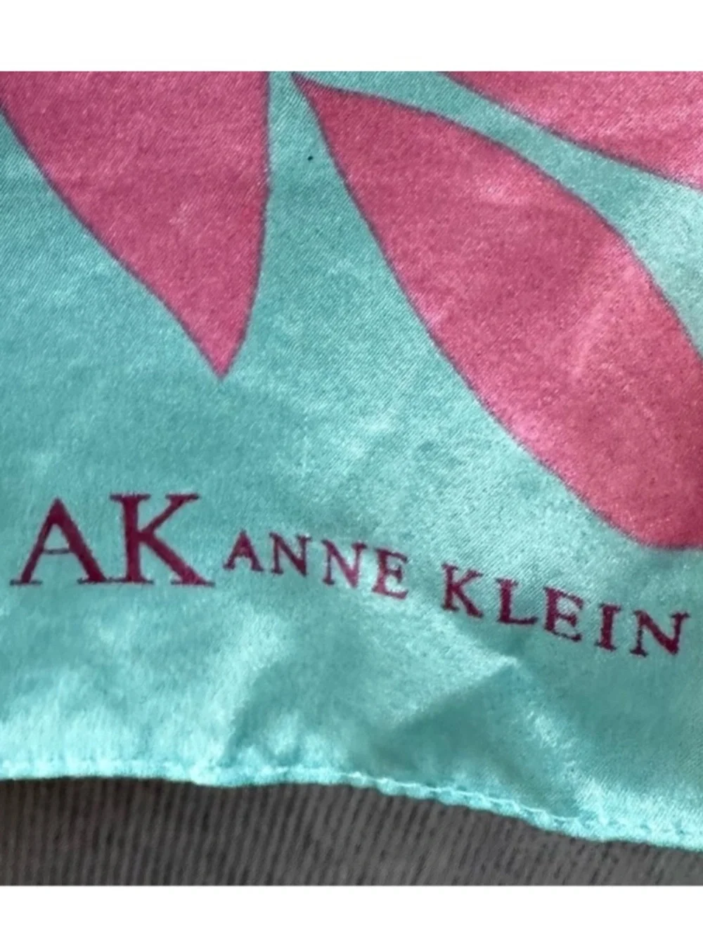 Silk Ann Klein scarf floral